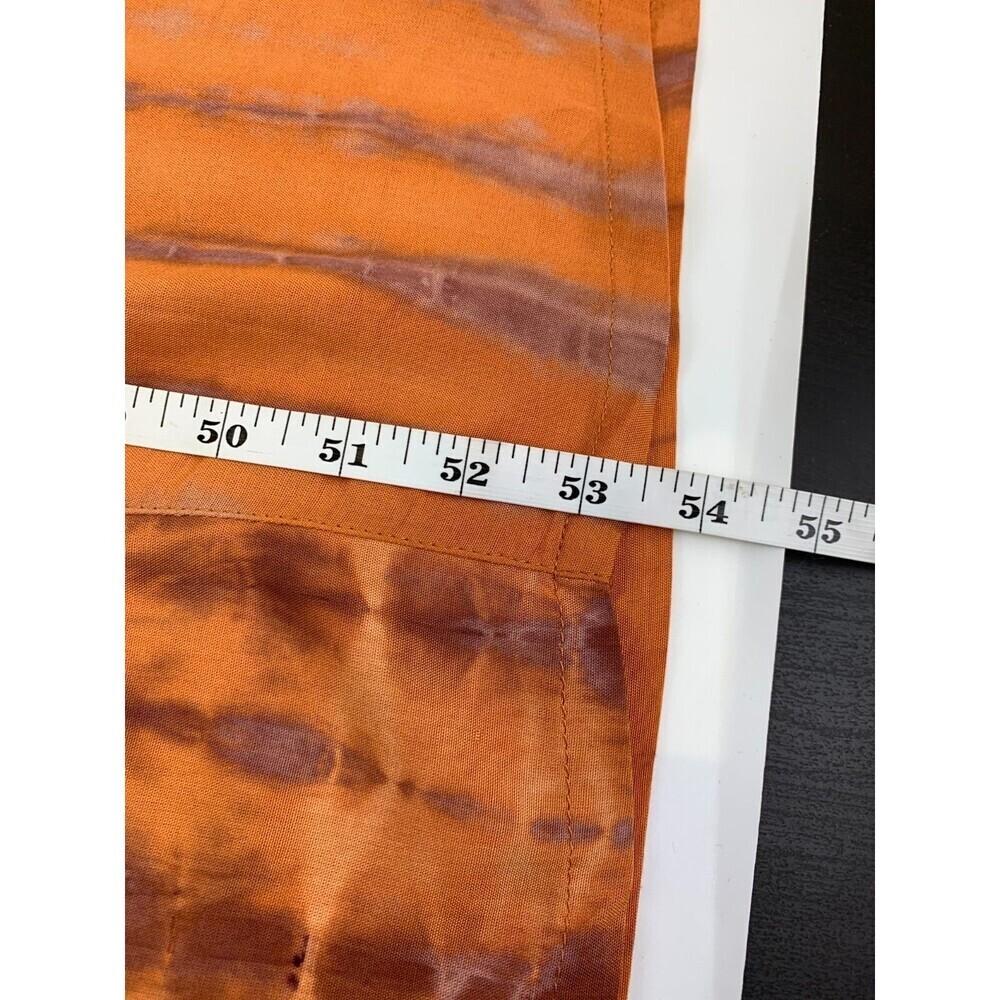 Soft Surroundings Sunset Bali Dress Orange Short Sleeve Button 2BD24 Womens 1X - Picture 13 of 13